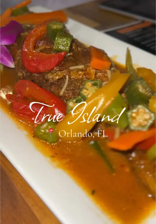 Kingdom BBQ & GRILL in Orlando showing jamaican restaurant, mini jamaican patties, jerk chicken, rice and peas, escovitch fish, video by keaushaj on TikTok