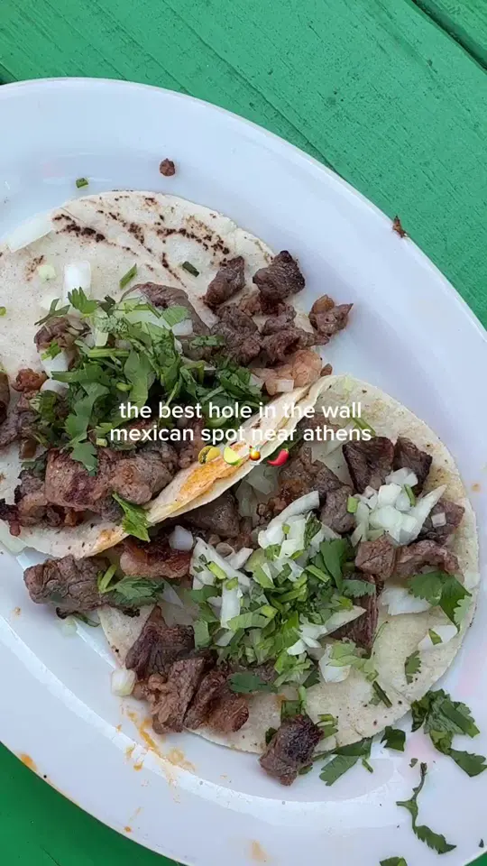 Kique’s Kitchen in Watkinsville showing restaurant, mexican food, video by jesseewoodd on TikTok