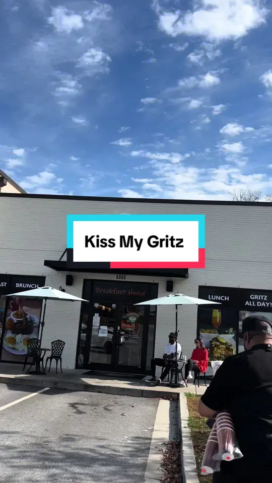Kiss My Gritz Breakfast House in Fairburn showing food, grits, video by lipsnohips on TikTok