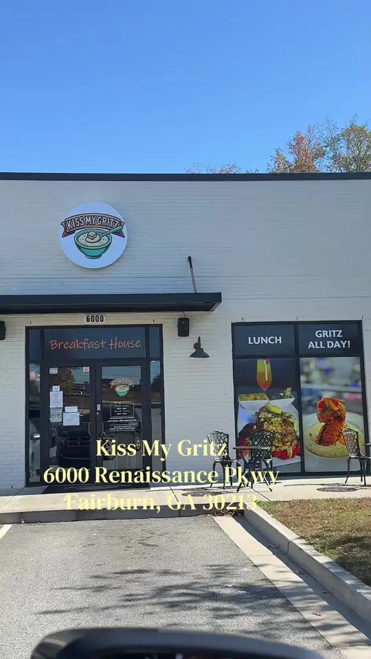 Kiss My Gritz Breakfast House in Fairburn showing review, visit, video by dalucianbelle on TikTok