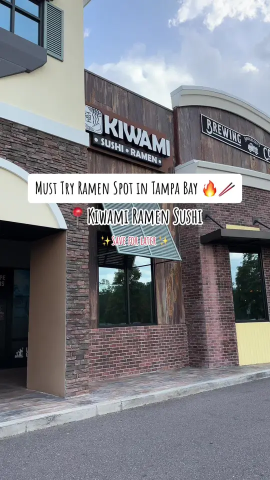 Kiwami Ramen & Sushi in Tampa showing food, fries pork gyoza, sweet potato roll, spicy miso ramen, spicy abura soba, video by tamintampa on TikTok
