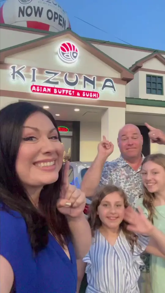 Kizuna Asian Buffet & Sushi in Orlando showing asian buffet, sushi, restaurant opening, video by thetastebuzz on TikTok