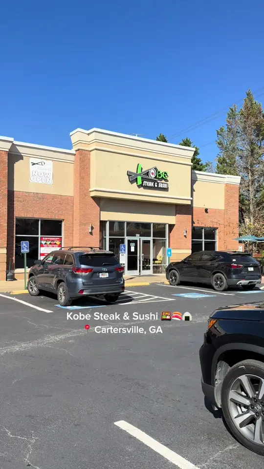 Kobe Steak, Sushi, & Hibachi in Cartersville showing sushi, rainbow tartar, video by nataliestone99 on TikTok