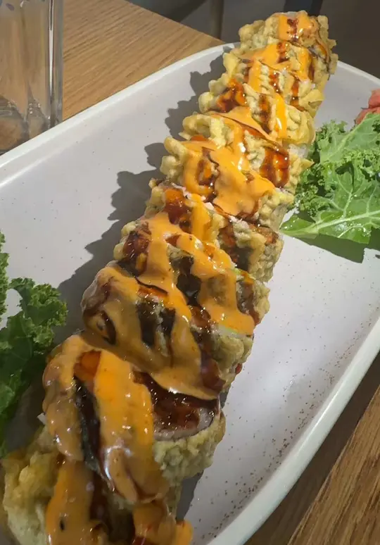 KOI Ramen & Sushi Japanese Cuisine in Fayetteville showing lunch, ramen, sushi, video by _sacha_fierce on TikTok