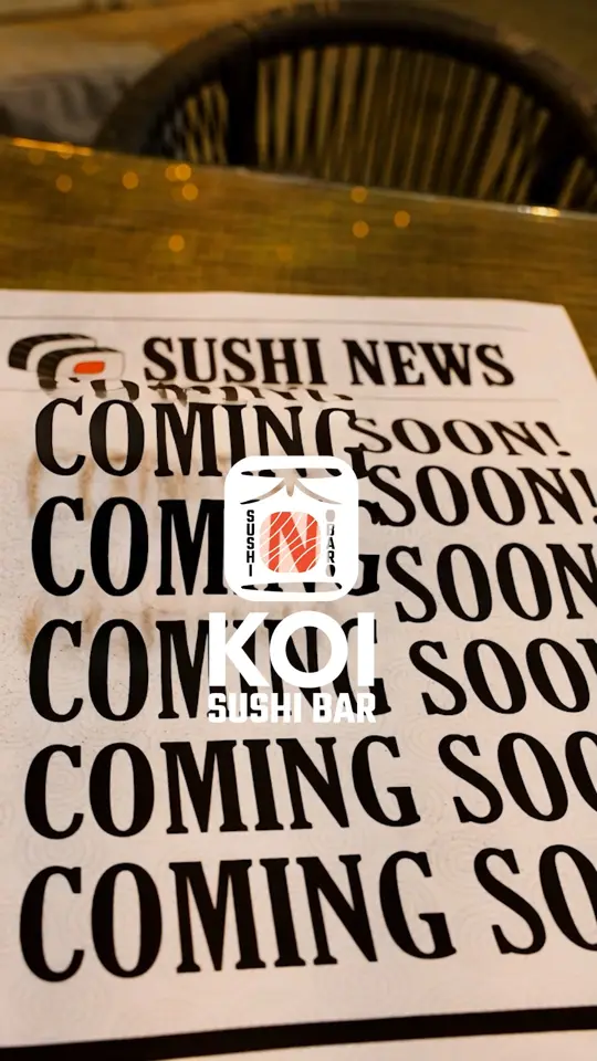 Koi Sushi Japanese Restaurant (Aloma Avenue) in Oviedo showing restaurant opening, new branch, video by KOI Sushi EG on Facebook