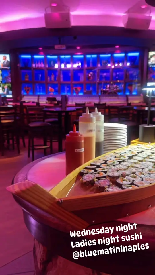 Komoon Thai Sushi & Ceviche in Naples showing cocktail, ladies night, video by Komoon Thai Sushi & Ceviche Restaurant on Facebook