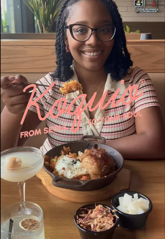 Koquio in Duluth showing food, gluten free options, happy hour specials, drinks, video by lifeofrenna on TikTok