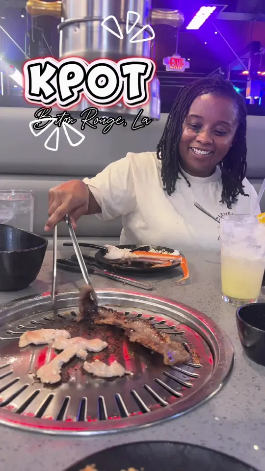 KPOT Korean BBQ & Hot Pot in Brandon showing food, short ribs, bulgogi, video by destinyseats on TikTok