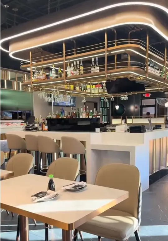 Kumo Sushi & Hibachi in Adel showing sushi, hibachi, ramen, tablet ordering, all you eat, video by _foodiplomat on TikTok