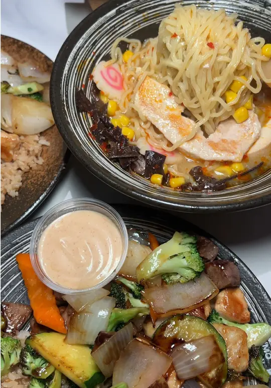 Kumo Sushi in Peachtree Corners showing sushi, all you eat sushi, ramen, hibachi, video by alexusrebecca on TikTok