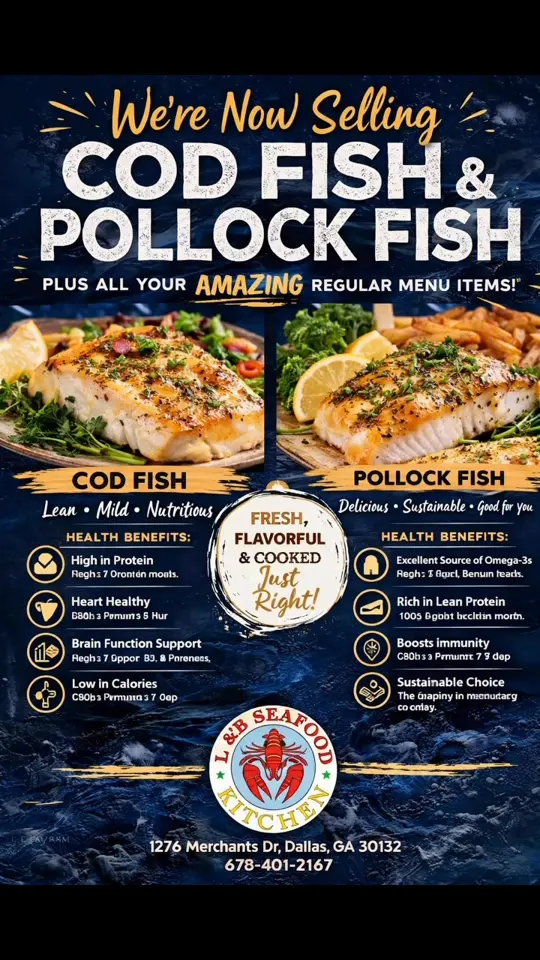 L&B Seafood Kitchen in Dallas showing restaurant, atmosphere, video by L&B Seafood Kitchen Dallas,GA on Facebook