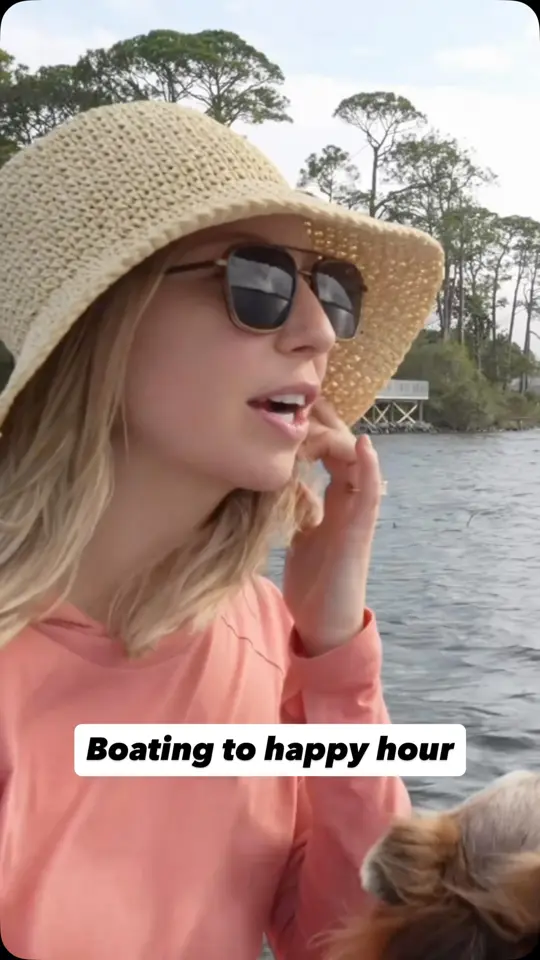L J Schooners Dockside Restaurant in Niceville showing review, visit, dog friendly patio, waterfront dining, video by Living Large Camping on Facebook