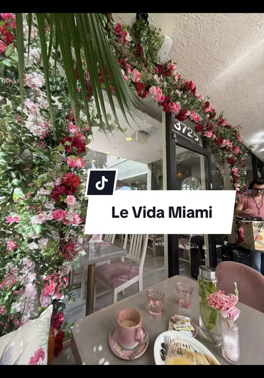 in Florida showing coffee, dulce de leche coffee, food, salmon bowl, food, pistachio crepe, event, live dj, video by rxyroxana on TikTok