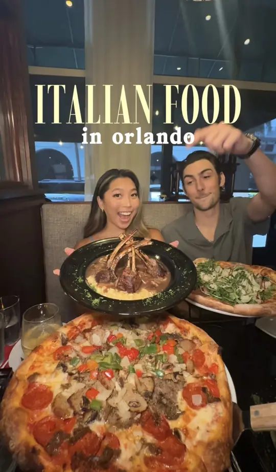 La Bella Luna in Orlando showing visit, review, appetizers, entrees, desserts, video by kristinafan on TikTok