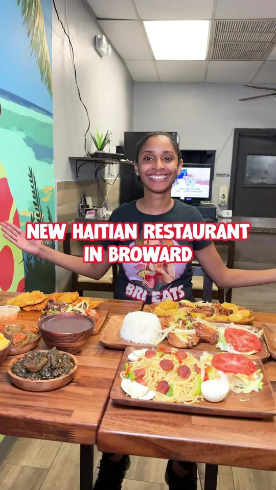 La Belle Creole Cuisine in Bunnell showing restaurant visit, haitian food, video by brieatsmiami on TikTok