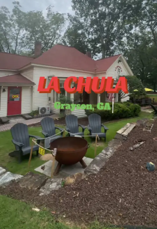 La Chula Taqueria in Grayson showing review, visit, tacos, video by notpuffis on TikTok