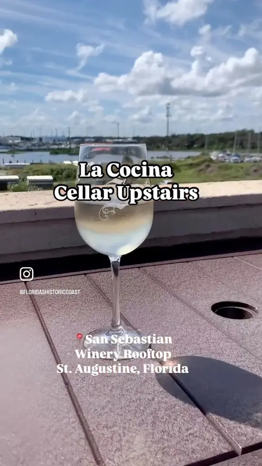 La Cocina At The Cellar Upstairs in St. Augustine showing fine dining, rooftop, wine, video by St. Augustine, Florida on Facebook