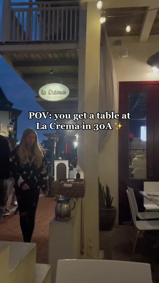 La Crema Tapas & Chocolate in Inlet Beach showing visit, tapas, video by kayleepinkerton on TikTok