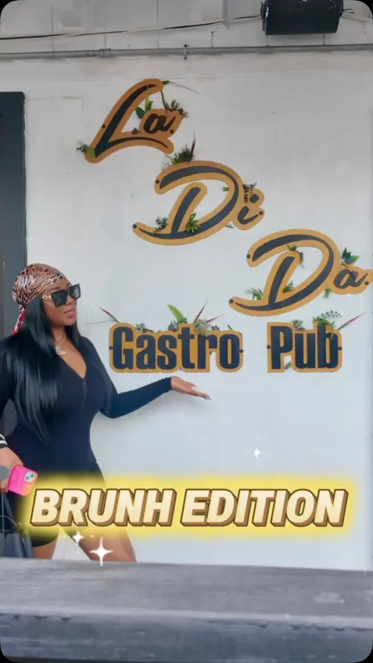 La Di Da Gastro Pub in Tampa showing brunch, new menu, video by Shanaz Tampasprincess on Facebook