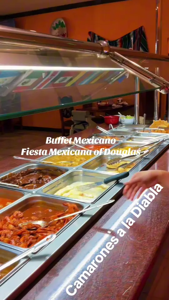 La Fiesta Mexican Restaurant in Douglasville showing buffet, mexican food, video by fiestamexicanaofdouglas on TikTok