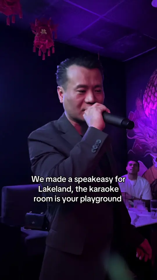  in Florida showing karaoke, speakeasy room, late night fun, video by lagran.muralla on TikTok