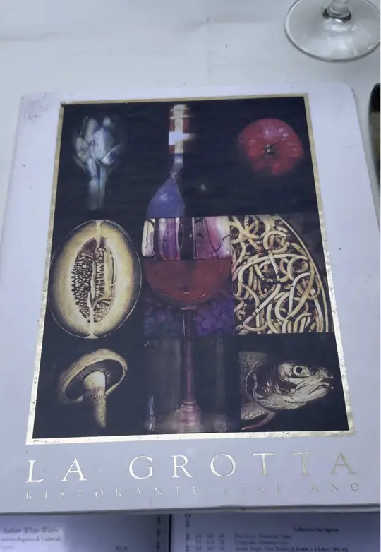 La Grotta Ristorante in Atlanta showing italian food, review, visit, video by hotandhungry.atl on TikTok