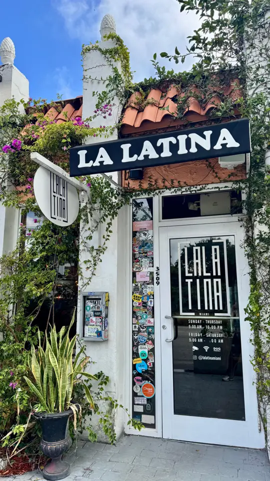 La Latina in Miami showing latin flavors, food, video by La Latina Miami on Facebook