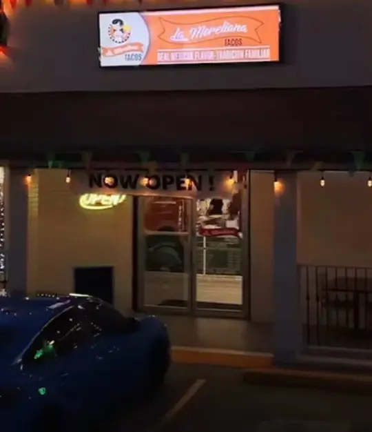La Moreliana Tacos in Covington showing restaurant visit, authentic mexican food, birria tacos, video by lamorelianatacos on TikTok