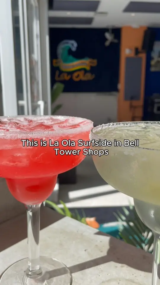 La Ola Surfside Restaurant in Fort Myers Beach showing food, shrimp, drinks, live music, video by La Ola Surfside Restaurant on Facebook