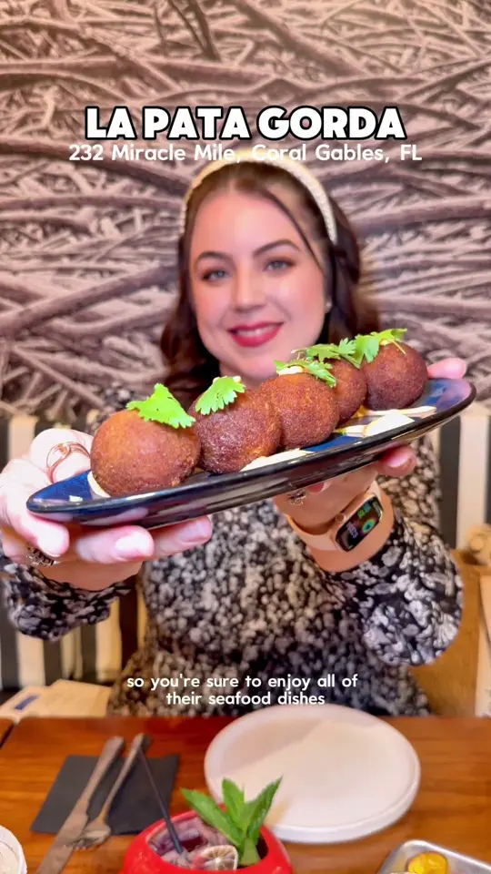 La Pata Gorda in Coral Gables showing restaurant visit, new location, video by Yanessa Marie on YouTube