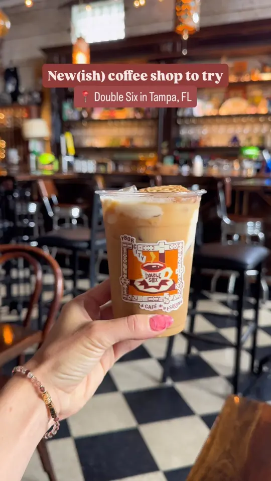  in Florida showing food, coquito latte, drink, coffee, atmosphere, cozy spot, video by When In Tampa on Facebook