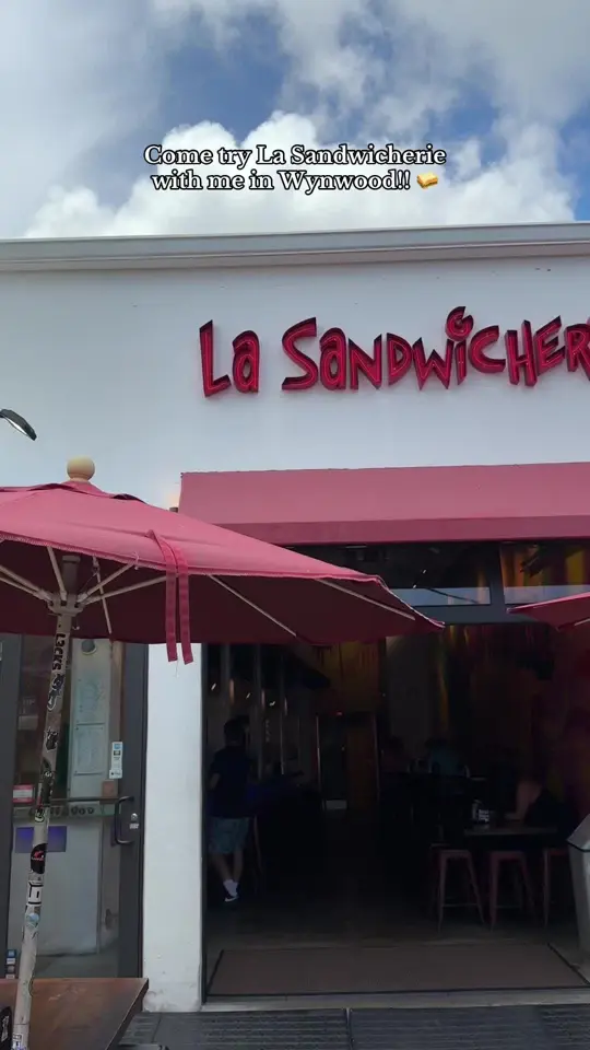 La Sandwicherie Wynwood in Miami showing sandwich, visit, video by rosella.cruz on TikTok