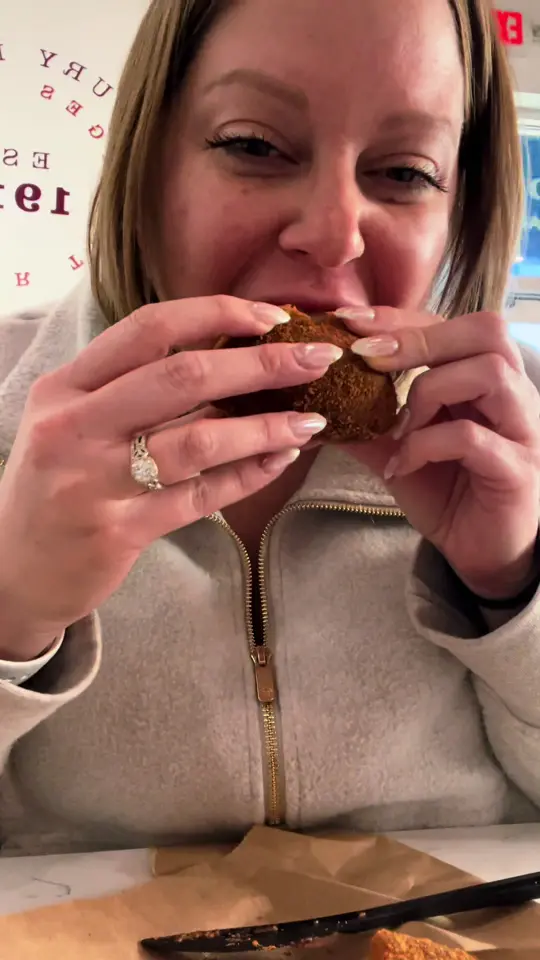 La Segunda Bakery and Cafe in St. Petersburg showing visit, devil crab, video by foodiealicia on TikTok