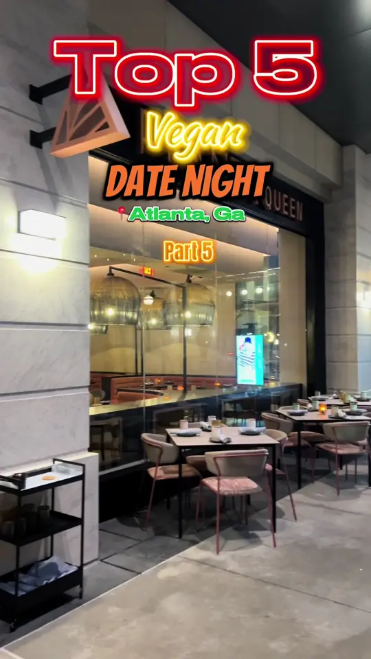 La Semilla in Atlanta showing vegan restaurant, date night spot, review, video by iamchivaria_shay on TikTok