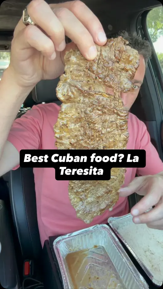 La Teresita in Pinellas Park showing review, churrasco, rice and beans, video by Foodie Justice on Facebook