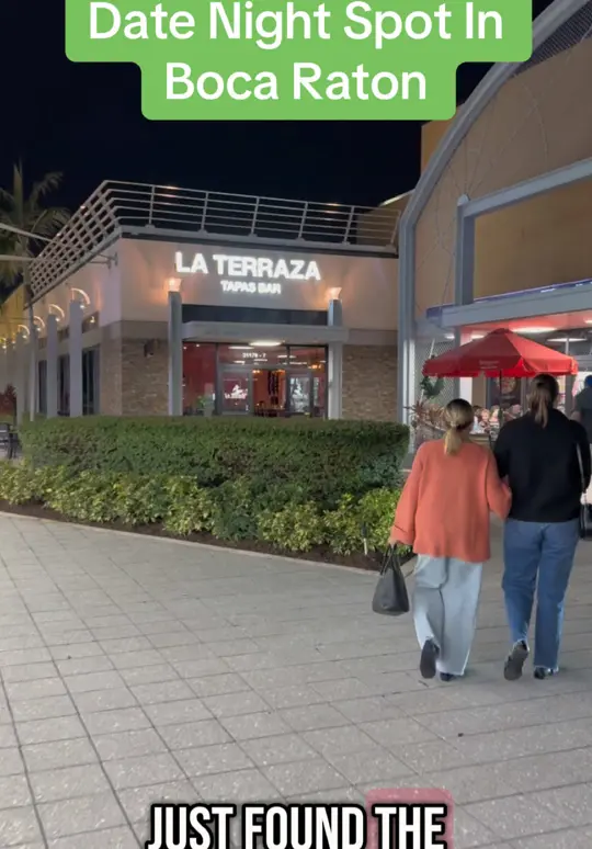 La Terraza Tapas & Bar Restaurant in Boca Raton showing food, stuffed piquillo peppers, seafood croquetas, video by theqb11 on TikTok