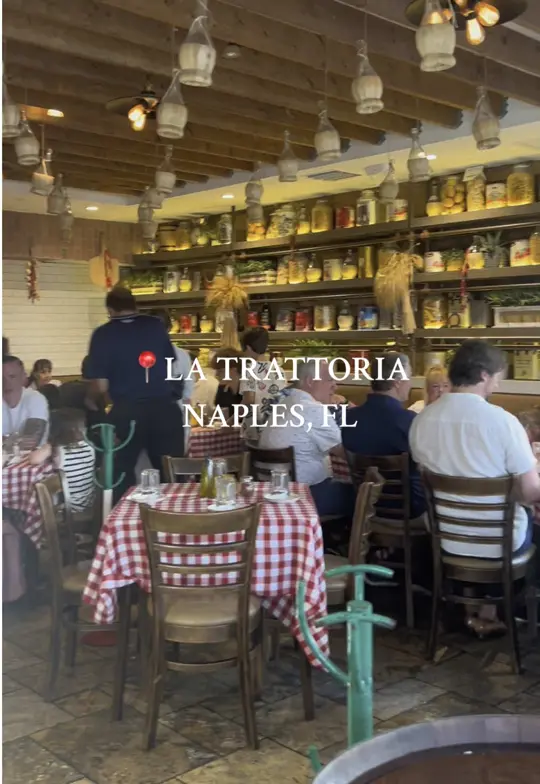 La Trattoria Restaurant in Key West showing italian food, restaurant review, video by rileyfasano on TikTok