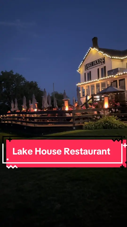 Lake House Bar & Grill in Bonita Springs showing lakeside dining, patio dining, video by lina_sayshi on TikTok