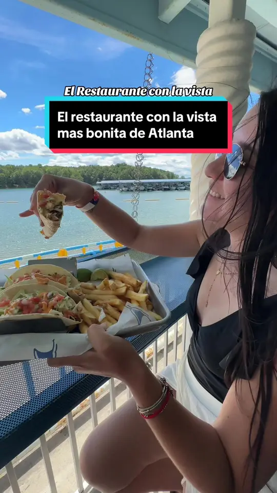 LandShark Bar & Grill at Lanier Islands in Buford showing visit, restaurant, video by marymatheustraveler on TikTok