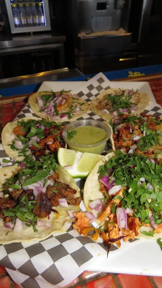 Laredos Taqueria & Grill in Marietta showing tacos, mexican food, video by Laredos Mexican Bar & Grill Cumming on Facebook