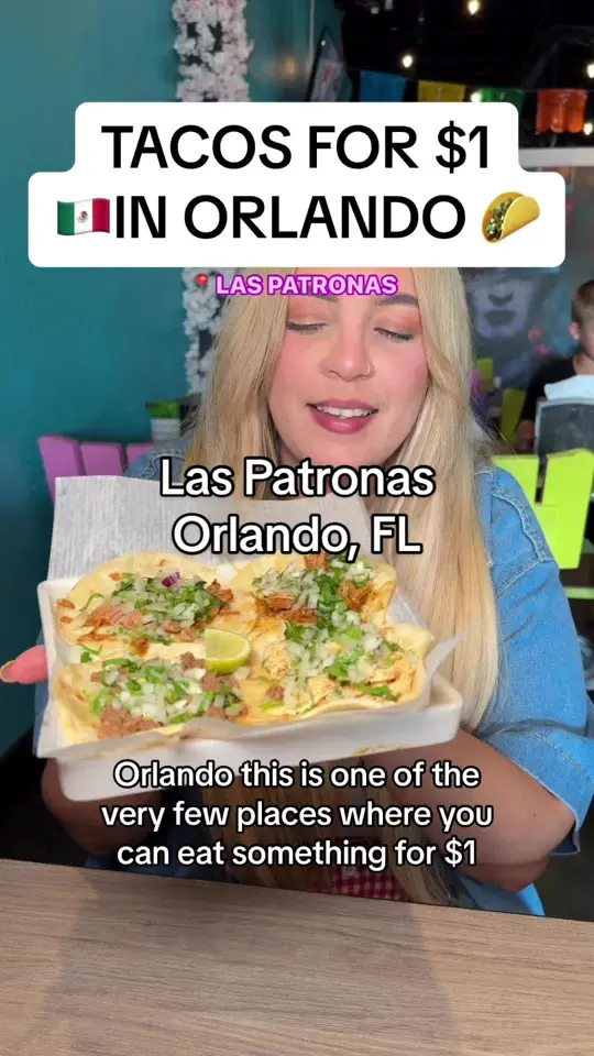  in Florida showing review, $1 street tacos, birria tacos, college student deals, ucf proximity, video by beercutieandfoodie on TikTok