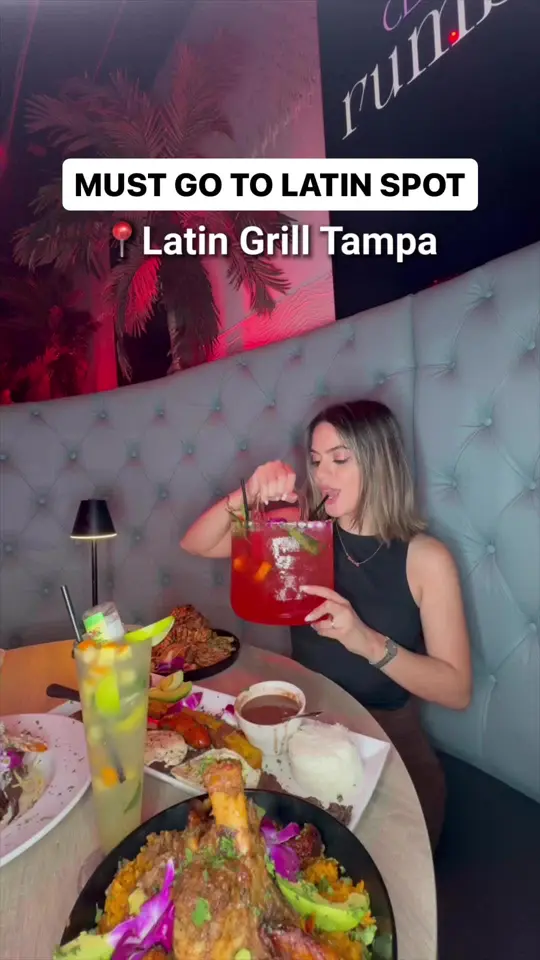 Latin Grill Tampa in Tampa showing live music, dinner party, sunday brunch, video by foodbytiana on TikTok