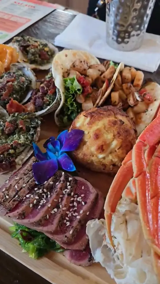 Latitudes Waterfront Grill And Oyster Bar in Cocoa showing seafood, oyster bar, video by James Thompson on Facebook