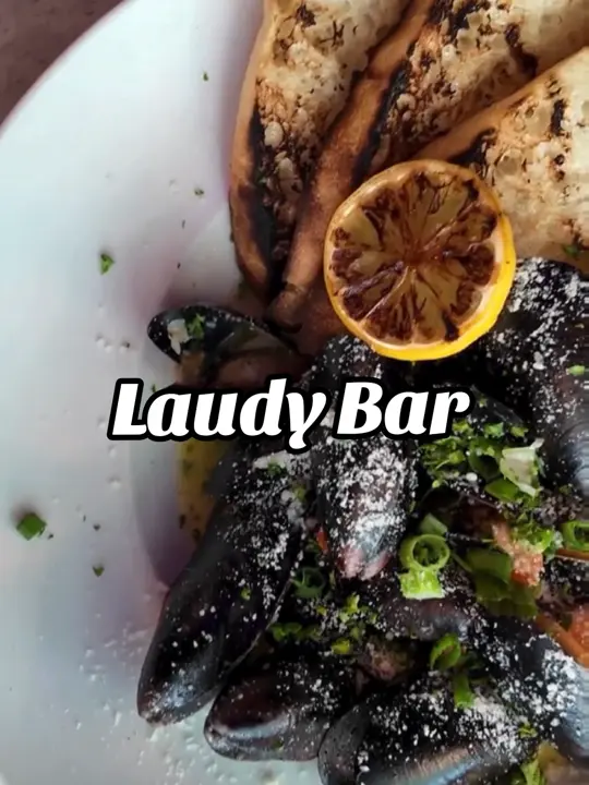 Laudy Bar & Craft Kitchen in Fort Lauderdale showing restaurant review, food, drinks, ambiance, service, video by ftlfoodguide on TikTok