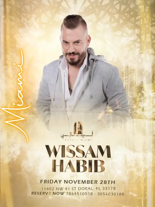  in Florida showing live music, wisam habib, miami nightlife, video by layalimiami on TikTok