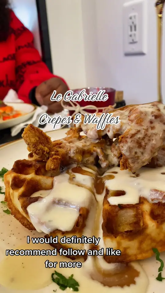 Le Gabrielle Crepes & Waffles in Winder showing brunch, crepes, waffles, video by heyitssjan on TikTok