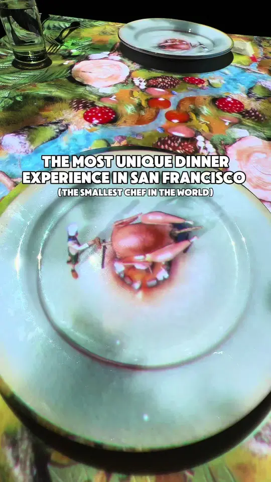 Le Petit Atelier at Le Petit Paris in Atlantic Beach showing restaurant, dining experience, immersive animation, prix fixe menu, video by booziebrunch on TikTok