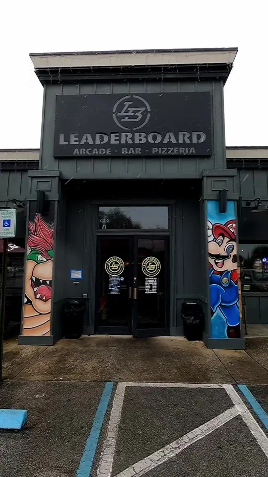 LeaderBoard Arcade Bar & Pizzeria in Orange Park showing arcade, pinball, pizza, bar, video by leaderboardarcade on TikTok