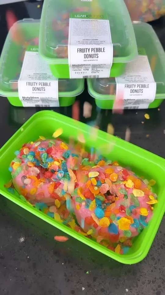 Lean Kitchen - Roswell in Roswell showing food, fruity pebble donuts, video by Lean Kitchen Company - Roswell, GA on Facebook