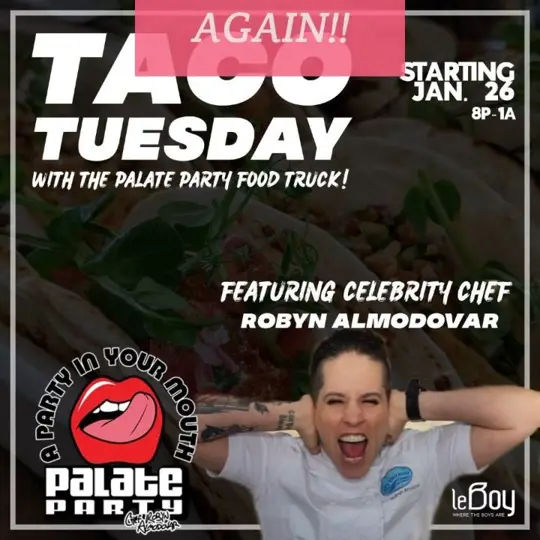 LeBoy in Fort Lauderdale showing food truck, tacos, video by Chef Robyn Almodovar on Facebook